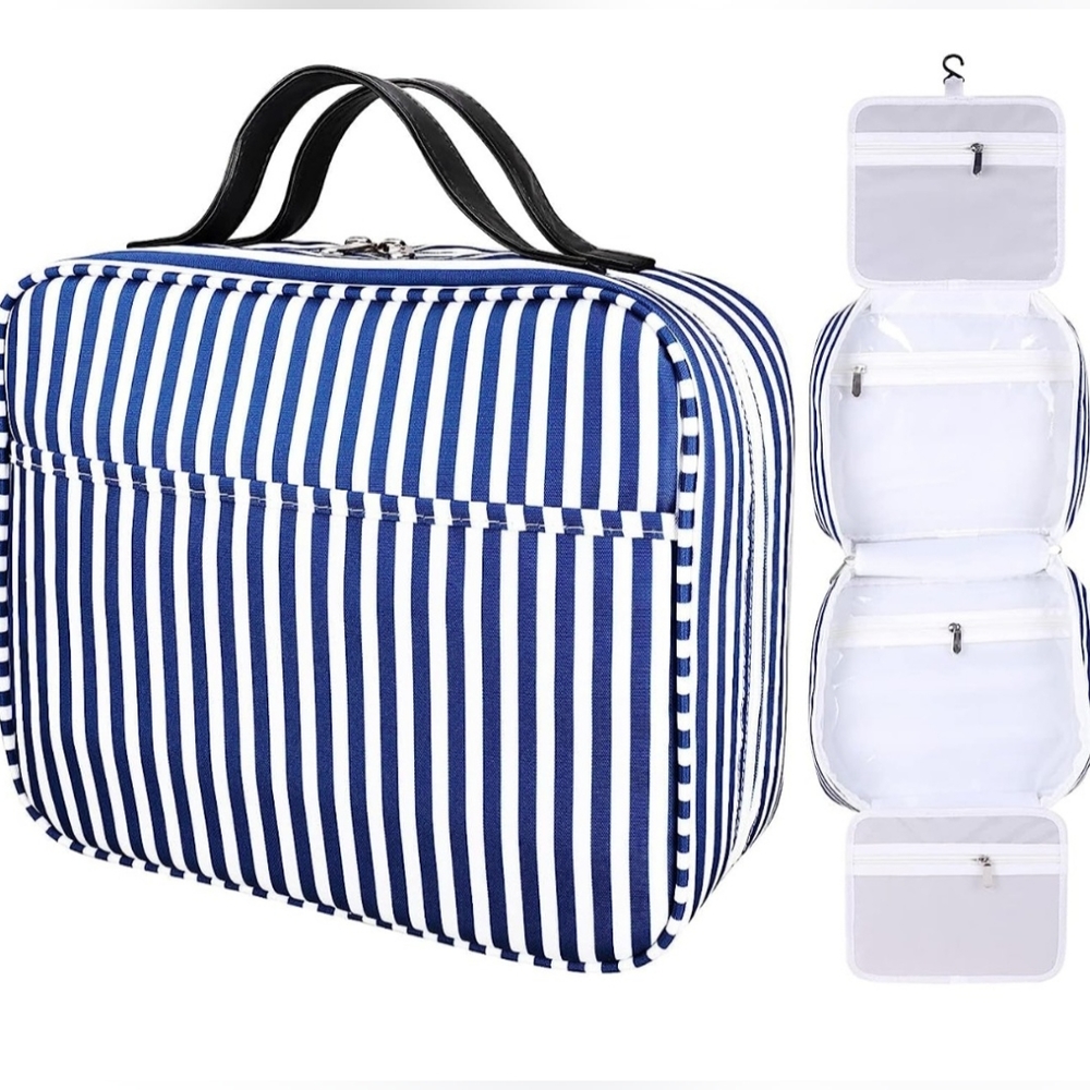 Spacious and Waterproof Travel Toiletry Bag - Premium Hanging Organizer for Full